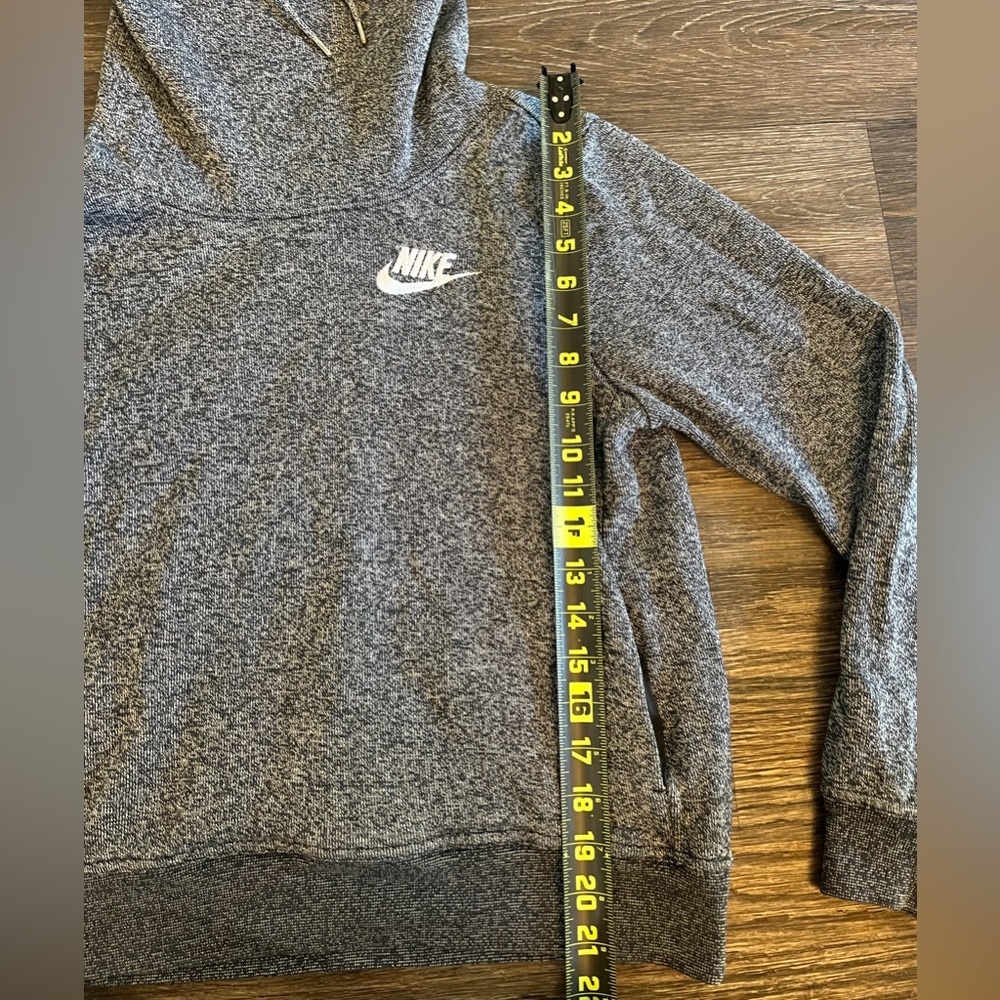 Nike Women’s Activewear Gray Cowl Neck String Hoodie Small - Picture 6 of 7
